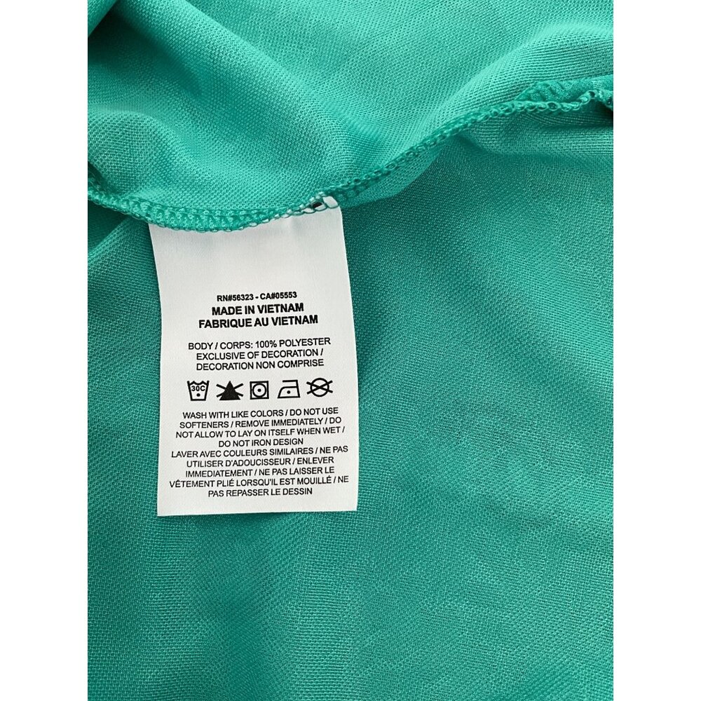 Nike Womens XS Teal Paisley Dri-Fit Polo Shirt 100% Polyester - Picture 5 of 12